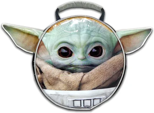 Miniatura 4 de Disney Mochila Baby Yoda con juego de lonchera Paquete con mochila escolar Baby Yoda de 15 pulgadas, lonchera Yoda para bebé, calcomanías, más