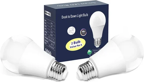 Torkase Bombillas de luz de 13 W del atardecer al amanecer, no requiere temporizador, 1100 lm (equivalente a 100 W), luz diurna de 6000 K, bombillas