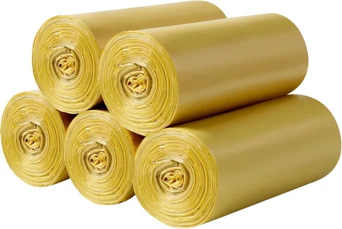 Miniatura 18 de 5 rollos de bolsas de basura pequeñas – 200 bolsas de basura pequeñas duraderas de 4 galones para el hogar, oficina, cocina, baño, dormitorio, forro