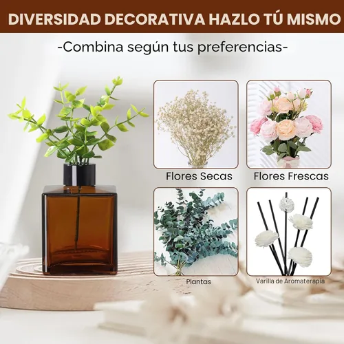 Miniatura 4 de Juego moderno de dispensador de jabón de cocina con bandeja de madera, dispensadores de jabón de vidrio ámbar con bomba, juego de dispensador