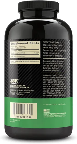 Miniatura 9 de Optimum Nutrition Cápsulas micronizadas de monohidrato de creatina