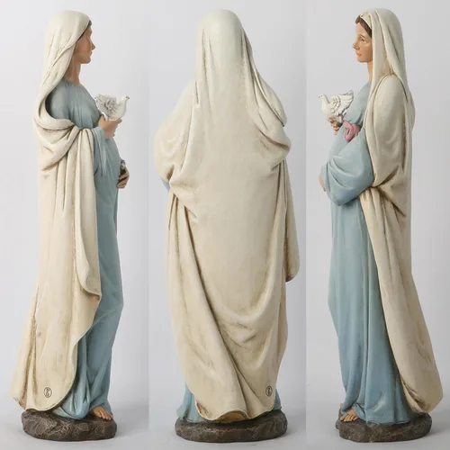 Miniatura 3 de BC Católica Estatua de María Madre Expectante, 12.8" H Figura de la Santísima Virgen María, María Embarazada para Regalo de Mamá Embarazada