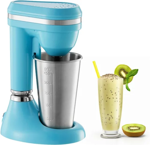Miniatura 13 de VEVOR - Máquina para hacer batidos, mezclador comercial de batidos de 375W, mezclador de bebidas de cabeza única, máquina licuadora de batidos de 3