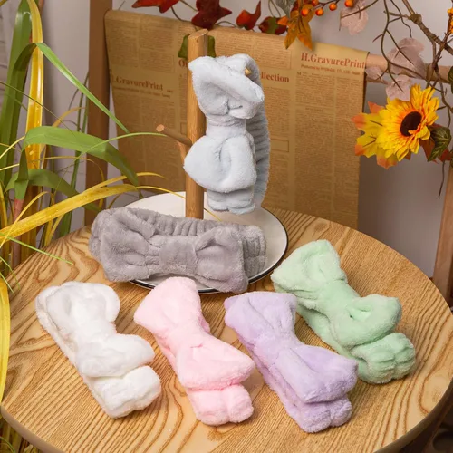 Miniatura 8 de Shindel Paquete de 6 diademas de spa, cuidado de la piel y maquillaje para lavado facial, regalo para niñas adolescentes, relleno de calcetines