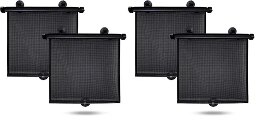 Miniatura 11 de EcoNour Persianas de ventana de automóvil (paquete de 4) Parasol enrollable retráctil para niños Persianas de ventana de bebé para ofrecer una