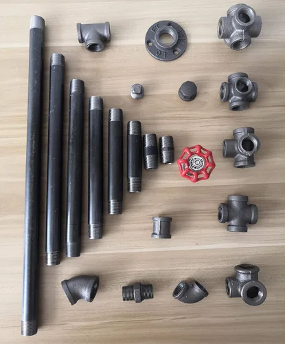 Miniatura 5 de GeilSpace Paquete de 6 Tubos de Metal Gris Precortados de 1/2" × 4" de Servicio Pesado, Acero Industrial que se Adapta a Tuberías y Accesorios