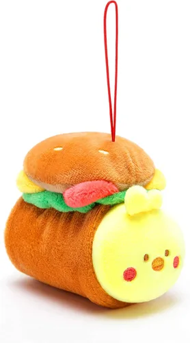 Miniatura 5 de Anirollz Llavero de peluche de animal de peluche – Muñeca de juguete con dije de adorno Suave, esponjoso, cálido, lindo, cómodo, seguro Traje