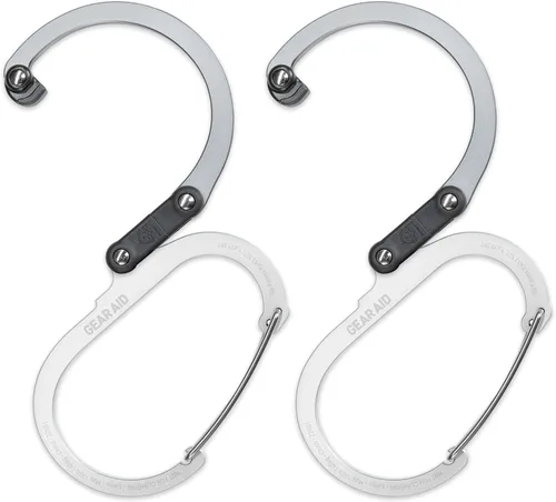 Miniatura 13 de GEAR AID HEROCLIP (grande) mosquetón y clip de gancho para colgar artículos de alta resistencia, mochilas de camping, maletas, kayaks, bicicletas