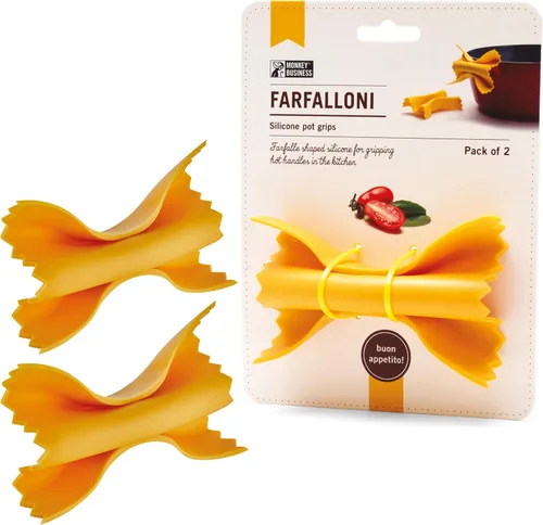 Manoplas para horno – Asas de silicona con forma de fideo mariposa para manipular ollas, sartenes y platos calientes