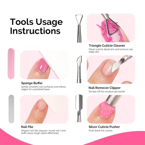 Miniatura 7 de MelodySusie Removedor de esmalte de uñas de gel con kit de removedor de manicura, no necesita remojo o envoltura, fácil y rápida extracción en 5