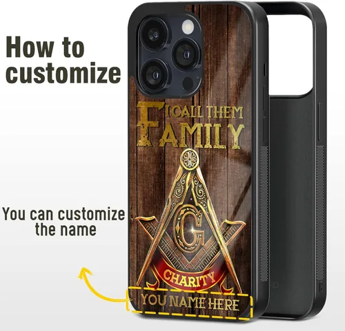 Miniatura 6 de Fundas de teléfono personalizadas con nombre de hermano, regalos de mampostería gratis para hombres para iPhone 11 12 13 14 15 16 Pro Max Plus Mini
