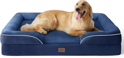Miniatura 60 de Bedsure Cama ortopédica XL para perros extragrandes, cama lavable para perros y gatos, impermeable, cómodo sofá para perros con funda extraíble