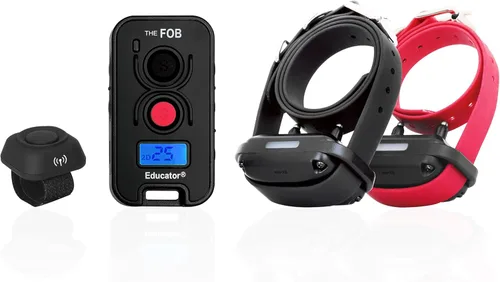 Miniatura 10 de Educator FOB FE-560 Collar de entrenamiento para perros con control remoto – Collar electrónico recargable impermeable de 300 yardas para perros más