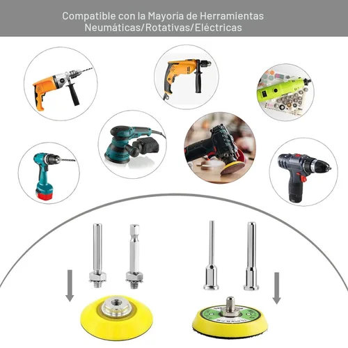 Miniatura 4 de 240 piezas de discos de lija de 2 pulgadas, surtido de papel de lija de carburo de silicio de gránulos 80 a 5000 con gancho y bucle, almohadillas