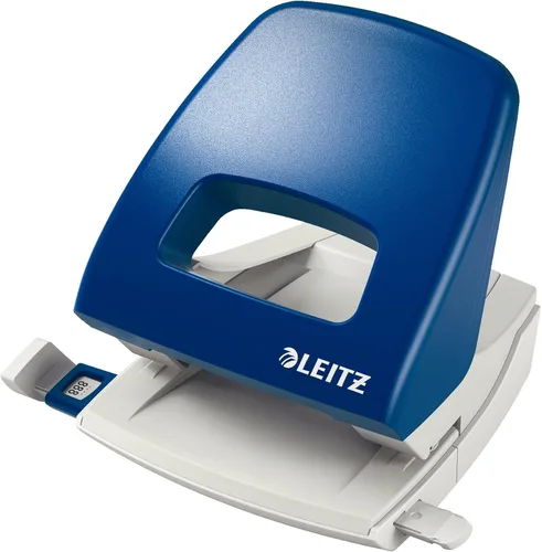 Miniatura 16 de Leitz Perforadora de agujero, 30 hojas, barra guía con marcas de formato, metal, gama NeXXt, 50080035 - Azul