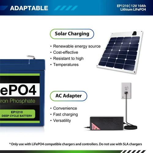 Miniatura 7 de ExpertPower 12V 10Ah Batería de litio LiFePO4 recargable de ciclo profundo 2500-7000 ciclos de vida útil y 10 años de vida útil BMS incorporado