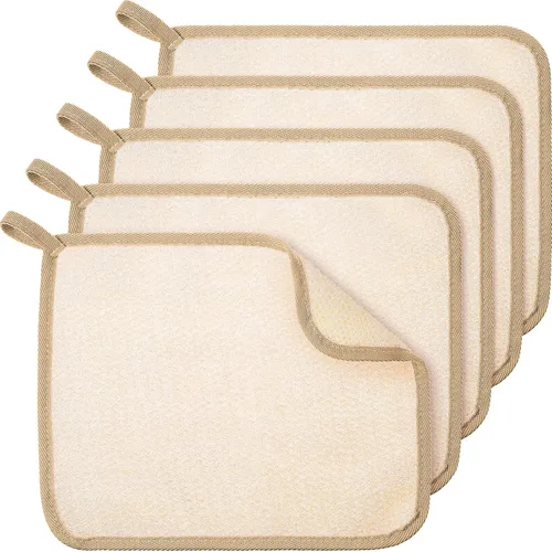 Miniatura 21 de Tatuo 5 paños exfoliantes para el rostro y el cuerpo, tejido de toalla para el baño, exfoliante, masaje, paño de baño para mujeres y hombres, 10.63