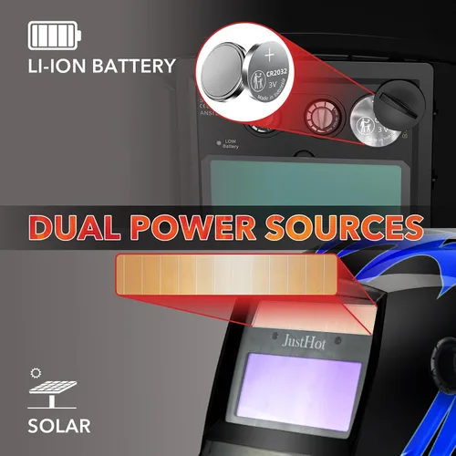 Miniatura 6 de Casco de soldadura con oscurecimiento automático, capucha de soldadura de color verdadero, máscara de soldadura alimentada por energía solar