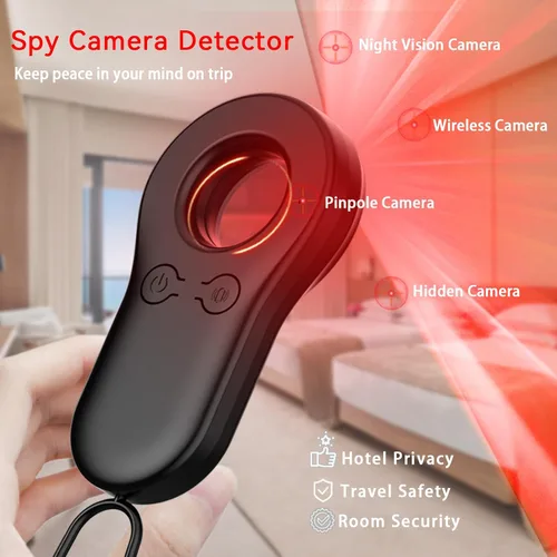 Miniatura 2 de Detector de cámara oculta, protector de privacidad portátil para usuarios solos, viajeros, viajes en coche, alquileres, buscador de cámara antiespía