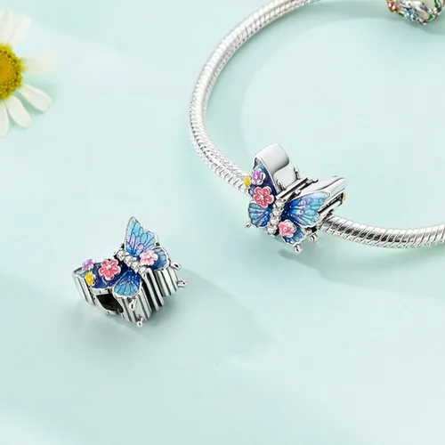 Miniatura 43 de LNQOBU Happy Life - Colgante para pulseras de abalorios, plata de ley 925 para mujer (con un espaciador de cuentas)