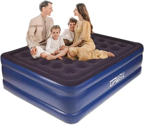 Miniatura 9 de UPWELL Colchón de aire inflable de tamaño individual con bomba incorporada Cama hinchable de confort Fácil y rápido de montar Soporte fuerte Dura