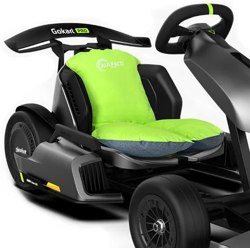 Comfortable Backrest Seat Cushion for Segway Ninebot Gokart Karting Accessories（It's just a Cushion, not a go Kart） Verde