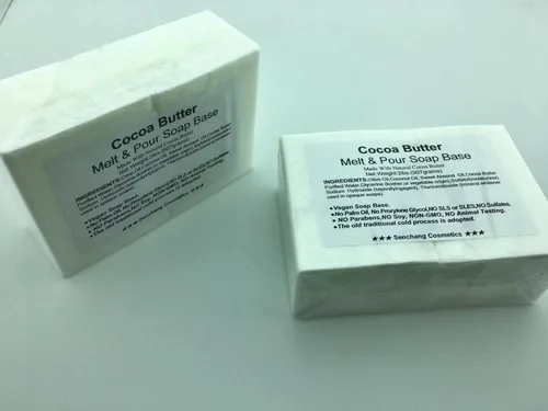 Miniatura 2 de 通用 Base de jabón para derretir y verter mantequilla de cacao de 2 libras, fácil de derretir y verter, natural, orgánico, base de jabón vegano, sin