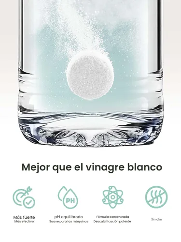 Miniatura 7 de GROWNSY Tabletas descalcificadoras para lavadoras de botellas, tabletas descalcificadoras para eliminar la acumulación de cal y mineral, compatibles