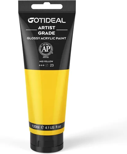 Miniatura 11 de GOTIDEAL - Pintura acrílica sienna tostado, tubos de 4.1 oz, no tóxicas, duradera, para pintor adulto o niño y para lienzo, madera, arcilla, tela