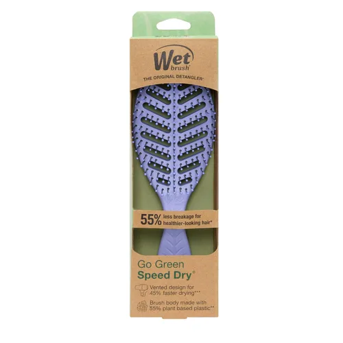 Miniatura 11 de Wet Brush Go Green Speed Dry - Cepillo de diseño ventilado y cerdas ultrasuaves HeatFlex, mango ergonómico, para cabello enredado e incontrolable
