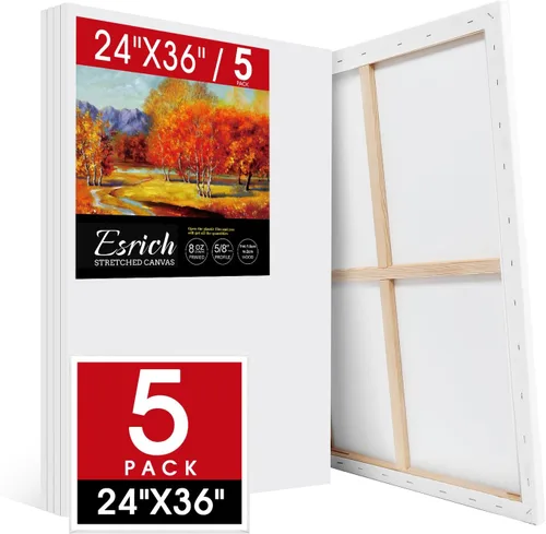 Miniatura 17 de Paquete de 30 lienzos para pintar de 4 x 4 pulgadas, 5 x 7 pulgadas, 8 x 10 pulgadas, 9 x 12 pulgadas, 11 x 14 pulgadas, 12 x 16 pulgadas, lienzo