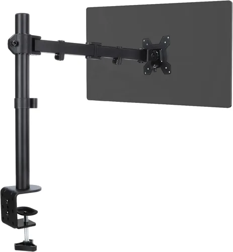 Miniatura 9 de Soporte para monitor cuádruple, soporte de escritorio ajustable resistente para 4 monitores para pantalla de 13 a 27 pulgadas, soporta hasta 22