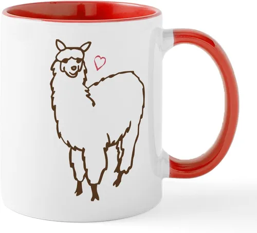 Miniatura 20 de CafePress A Is For Alpaca Taza de café de cerámica de 11 oz (11.0 fl oz)