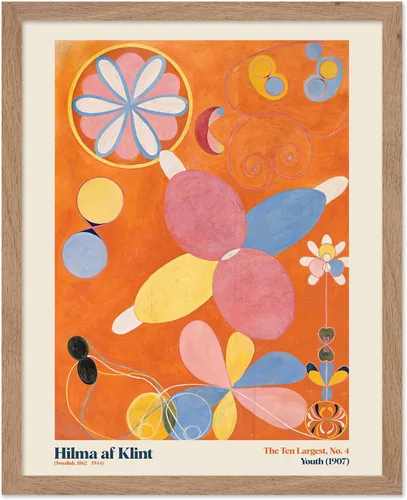 Miniatura 45 de Poster Master Póster de ilustración vintage, impresión retro moderna, los diez más grandes n.º 1, infancia, flor, abstracto, regalo para artista