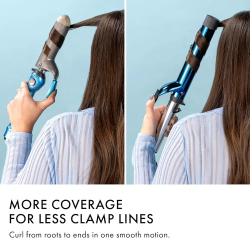 Miniatura 8 de BabylissPRO Nano Titanium Professional Curling Iron with Extended/Long Barrel Perfect for Longer Hair Azul