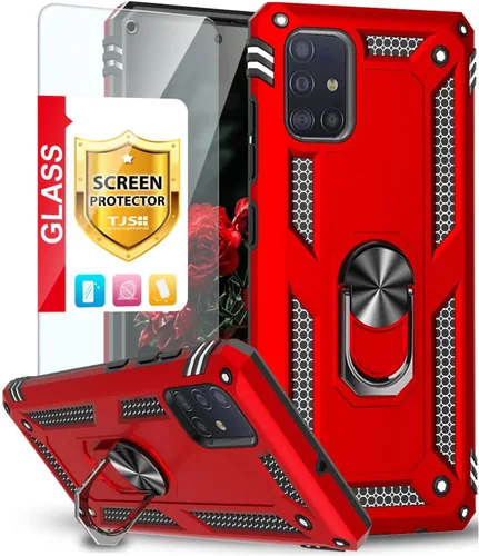 Miniatura 10 de TJS Funda para teléfono compatible con Samsung Galaxy A71 5G/A91/M80s (no compatible con Galaxy A71 4G/Verizon Galaxy A71 5G UW), con protector
