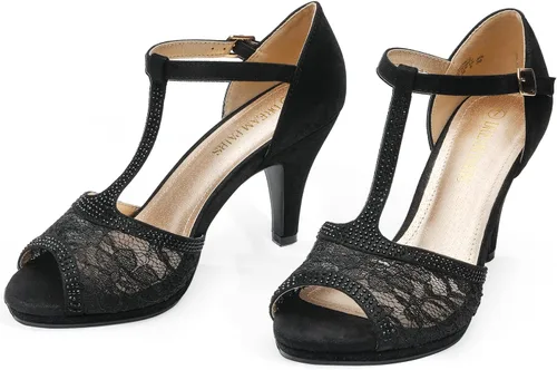 Miniatura 2 de Dream Pairs, Amore - Sandalias modernas para mujer, con tacón de aguja y puntera abierta