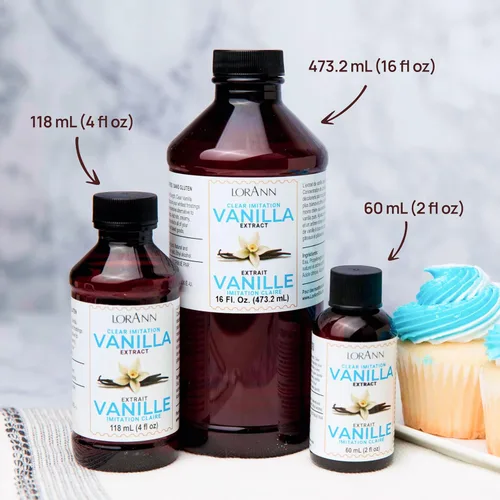 Miniatura 4 de LorAnn - Extracto de vainilla de imitación transparente, 16 onzas (16.2 fl oz), Kosher, vegano, sin azúcar, sin jarabe de maíz, perfecto