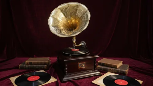 Miniatura 2 de Sistema de altavoces estéreo de madera del reproductor de discos de vinilo del tocadiscos del fonógrafo del fonógrafo del gramófono