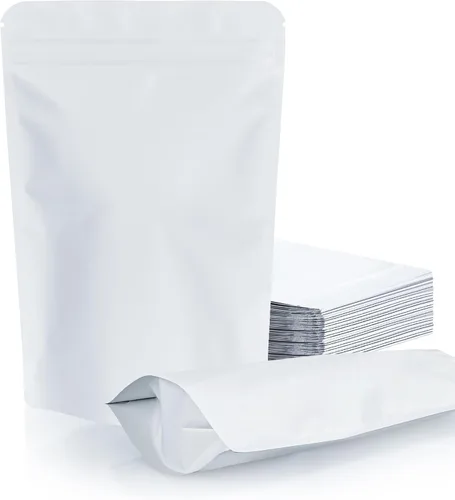 Miniatura 15 de FireKylin Paquete de 100 bolsas resellables con pie, bolsas a prueba de olores con cierre de cremallera de aluminio para embalaje