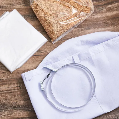 Miniatura 4 de MotiMind Juego de 8 bolsas colectoras de polvo y abrazaderas de banda, bolsa de repuesto de filtro, apto para carpintería de colector de polvo