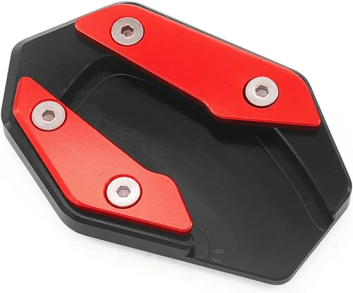 Miniatura 7 de Soporte lateral para motocicleta para YZF R3 R25 MT03 MT25 2019-2022 Soporte de extensión de placa de soporte para pie Placa de ampliación (negro)