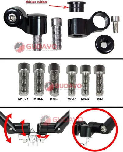 Miniatura 3 de Espejos retrovisores redondos CNC M8 M10 para motocicleta, espejos de aluminio completos compatibles con APRILIA dorsoduro caponord shiver tuono rs