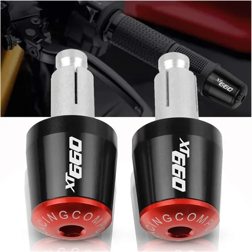 Miniatura 4 de Motorcycle Handle Grips Plugs Caps 22mm Motorcycle Handlebars Grips Ends Bar Ends Handlebars Caps for Yamaha XT660 XT660X 2004-2017 2005 2006 2007