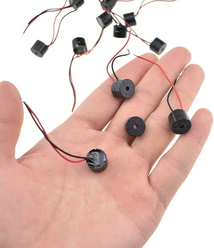 Hahiyo YMD-12095 Alarma de zumbador electrónico 5V DC 0.472x0.374 in Beep Continuous Sounder Active High Plenty Sonido Fuerte Tono Piezo Sirena