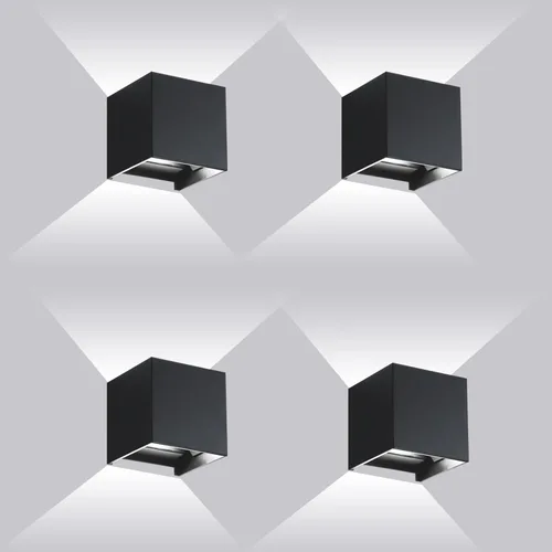Miniatura 10 de Luces de Pared Exteriores Modernas 20W Luz de Paquete de Pared LED con Haz de Luz Ajustable Hacia Arriba y Hacia Abajo Impermeable Apliques de Pared