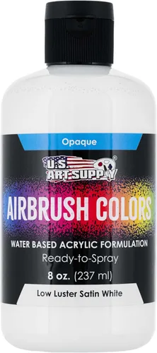 Miniatura 14 de U.S. Art Supply Opaque Lake Blue - Pintura acrílica para aerógrafo con efectos especiales, 8 onzas, lista para rociar, pintura con pincel de aire a
