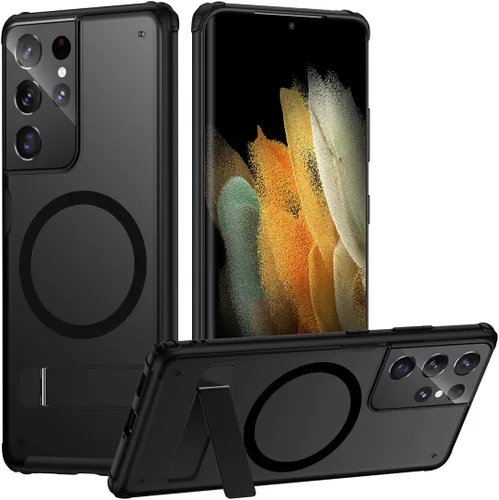Miniatura 38 de TIANNIUKE Funda Magnética para Samsung Galaxy S21 5G, Mate Translúcida Anti-Huellas Dactilares, Compatible con MagSafe, Ajuste Delgado a Prueba