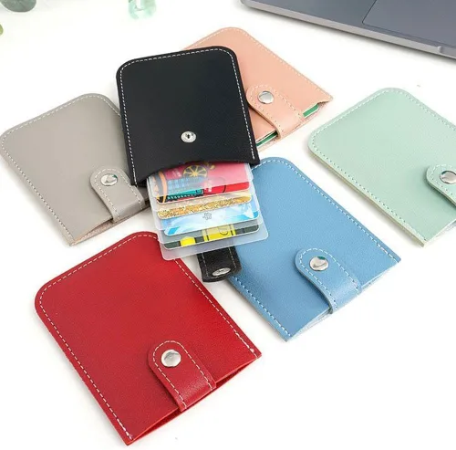 Miniatura 7 de Crazyview Cardcarie - Organizador de tarjetas extraíble, bolsa organizadora de cuero con cierre a presión, organizador de tarjetas extraíble