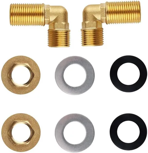 Miniatura 3 de Kit de instalación de grifo de montaje en pared comercial, juego de montaje en pared para grifo de cocina comercial de acero inoxidable y fregadero